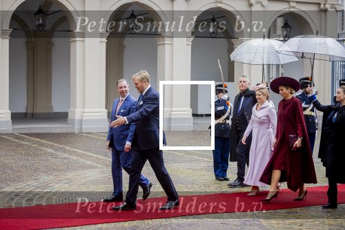 Den Haag 19 november 2025
Guillaume van Luxemburg en zijn vrouw Stephanie bezoeken koning Willem Alexander en Koningin Maxima op paleis Noordeinde .