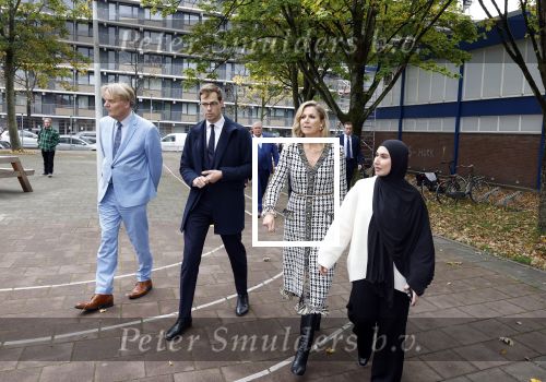 Zaandam 15 oktober 2025
Koningin Maxima en staatssecretaris Jurgen Nobel zijn in  Zaandam-Oost in het kader van het â€˜Pact Zaandam-Oost