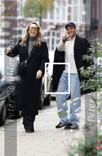 Amsterdam 8 november 2025
Loiza Lamers en haar partner Jelle Ploeg  in Amsterdam zuid.