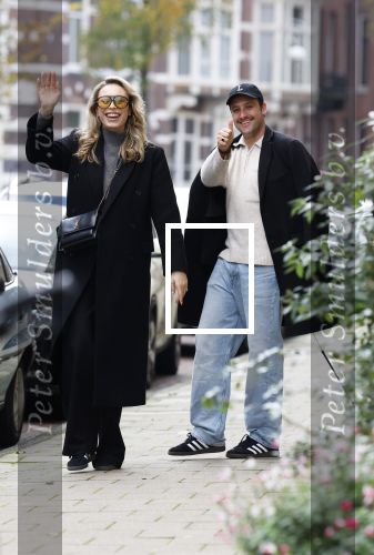 Amsterdam 8 november 2025
Loiza Lamers en haar partner Jelle Ploeg  in Amsterdam zuid.
