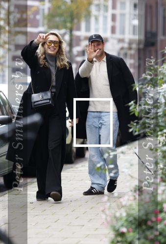Amsterdam 8 november 2025
Loiza Lamers en haar partner Jelle Ploeg  in Amsterdam zuid.