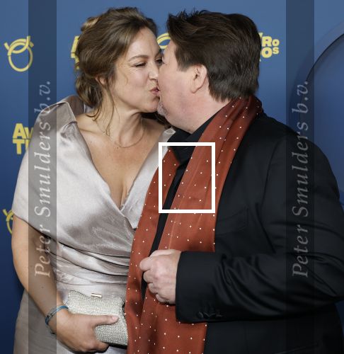 Amsterdam 16 oktober 2025
Uitreiking televizierring 2025 in Carre 
Martijn Krabbe met zijn vrouw Deborah Krabbe