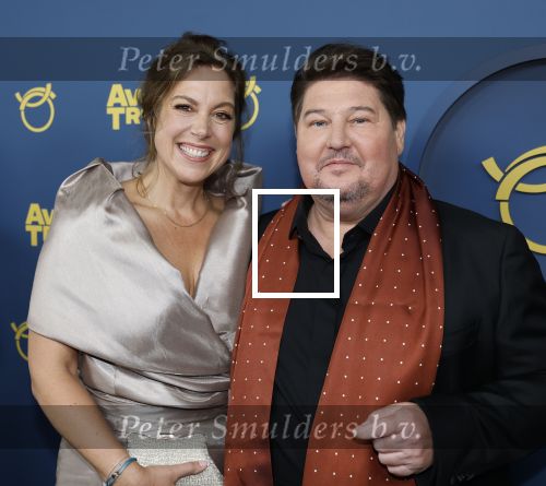 Amsterdam 16 oktober 2025
Uitreiking televizierring 2025 in Carre 
Martijn Krabbe met zijn vrouw Deborah Krabbe