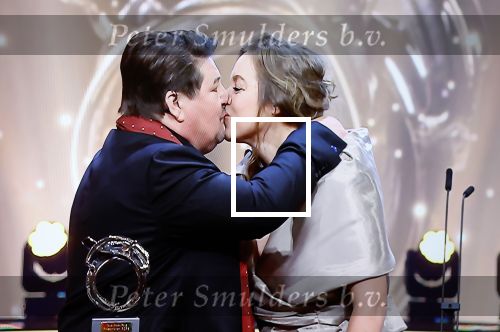Amsterdam 16 oktober 2025
Uitreiking televizierring 2025 in Carre 
Martijn Krabbe met zijn vrouw Deborah Krabbe