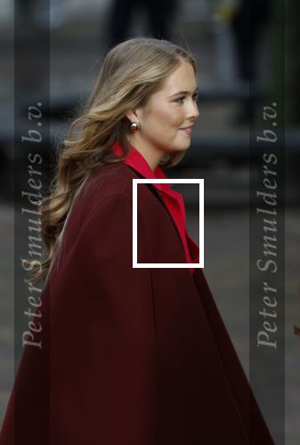 Den Haag 20 november 2025
 Prinses Amalia en haar vader Koning Willem Alexander bij de Grote Kerk, na de Bijzondere Verenigde Vergadering van de Eerste en Tweede Kamer, ter gelegenheid van de tachtigste verjaardag dat het parlement na de Tweede Wereldoorlog voor het eerst weer in gezamenlijkheid bijeenkwam. Eerste Kamervoorzitter Mei Li Vos Tweede Kamervoorzitter Thom van Campenvingen ze op .