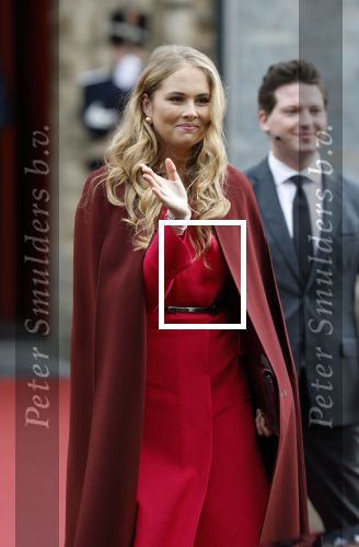 Den Haag 20 november 2025
 Prinses Amalia en haar vader Koning Willem Alexander bij de Grote Kerk, na de Bijzondere Verenigde Vergadering van de Eerste en Tweede Kamer, ter gelegenheid van de tachtigste verjaardag dat het parlement na de Tweede Wereldoorlog voor het eerst weer in gezamenlijkheid bijeenkwam. Eerste Kamervoorzitter Mei Li Vos Tweede Kamervoorzitter Thom van Campenvingen ze op .