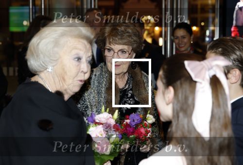 Amsterdam 24 november 2025
Prinses Beatrix en Prinses Margriet aanwezig bij het Nederlands Balletgala in het DeLaMar in Amsterdam .