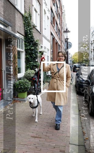 Amsterdam 16 oktober 2025
Sanne Wallis de Vries met haar hond in het centrum van Amsterdam