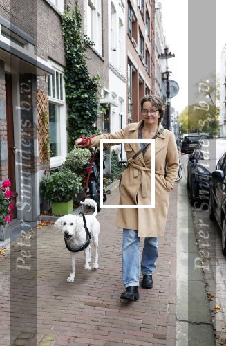 Amsterdam 16 oktober 2025
Sanne Wallis de Vries met haar hond in het centrum van Amsterdam