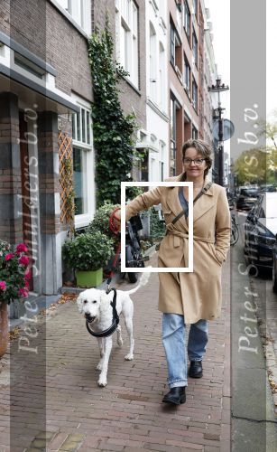 Amsterdam 16 oktober 2025
Sanne Wallis de Vries met haar hond in het centrum van Amsterdam