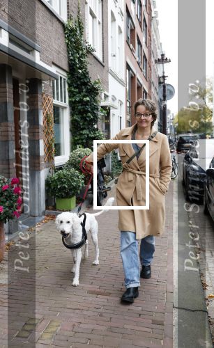 Amsterdam 16 oktober 2025
Sanne Wallis de Vries met haar hond in het centrum van Amsterdam