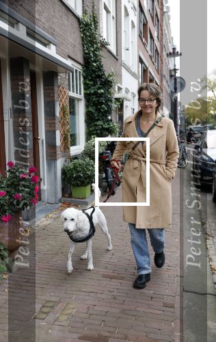Amsterdam 16 oktober 2025
Sanne Wallis de Vries met haar hond in het centrum van Amsterdam