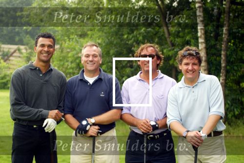 Eemnes 22 juni 2002

Golfen voor het ronald Mc Donald kinderhuis
op de Goyen Golf en country club.
Ruud Gullit, Rene Froger, Frank Wisse Theo Dietz,
Jack v Gelder, Peter v Vossen en Leo Beenhakker

Peter Smulders bv
