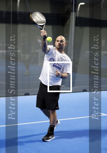 Utrecht 6 november 2025
Padel tournooi voor het UMC ziekenhuis bij Hal 22. Wesley Sneijder speelde met Frank Rijkaard