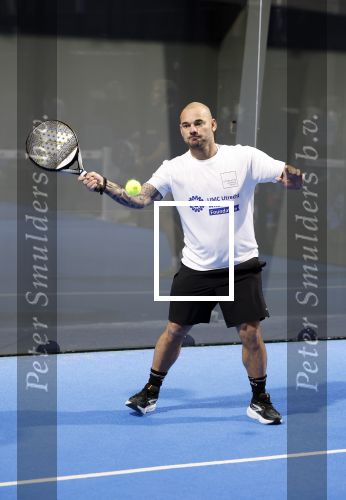 Utrecht 6 november 2025
Padel tournooi voor het UMC ziekenhuis bij Hal 22. Wesley Sneijder speelde met Frank Rijkaard