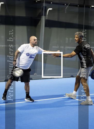Utrecht 6 november 2025
Padel tournooi voor het UMC ziekenhuis bij Hal 22. Wesley Sneijder speelde met Frank Rijkaard