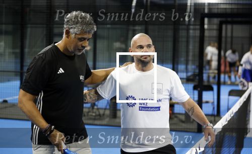 Utrecht 6 november 2025
Padel tournooi voor het UMC ziekenhuis bij Hal 22. Wesley Sneijder speelde met Frank Rijkaard
