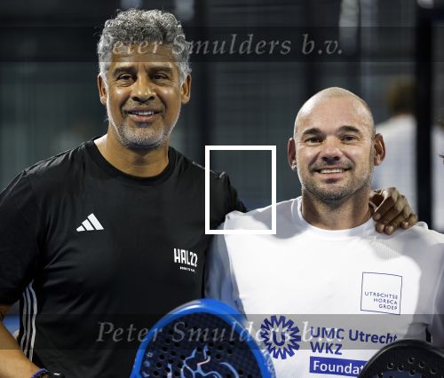 Utrecht 6 november 2025
Padel tournooi voor het UMC ziekenhuis bij Hal 22. Wesley Sneijder speelde met Frank Rijkaard