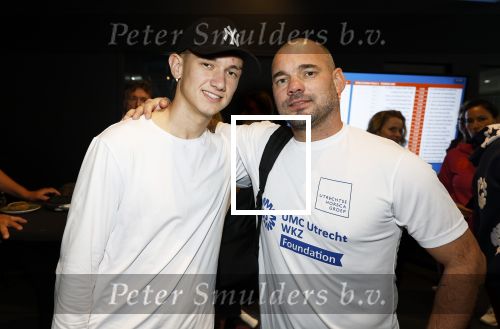 Utrecht 6 november 2025
Padel tournooi voor het UMC ziekenhuis bij Hal 22. Wesley Sneijder en zijn zoon Jessey