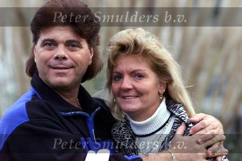 Eindhoven, Ad v d Hurk ( Andy de Wit ) samen met zijn vrouw