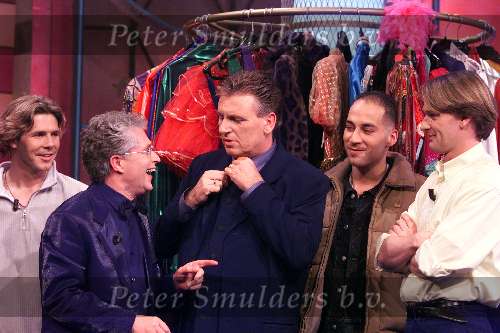 Aalsmeer 8-12-1999
Sterrenplaybackshow van Hennie Huisman.
Henny Huisman en Jacques d`Ancona