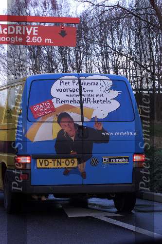 Piet Paulusma als reklameobject