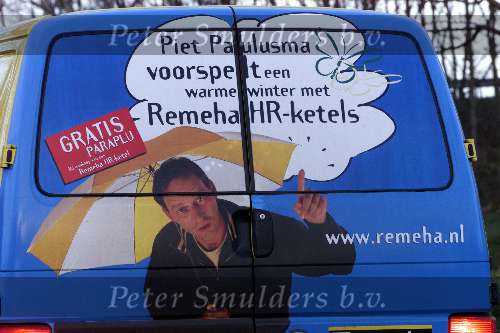 Piet Paulusma als reklameobject