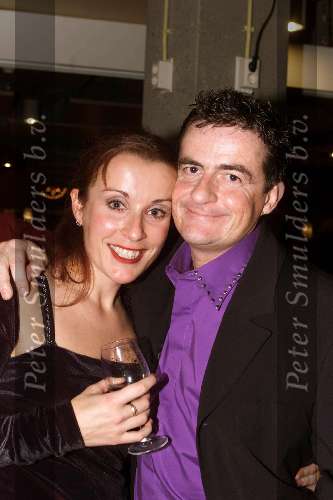 Amsterdam 3 december 2000
Premiere Boyband.
Johnny Kraaykamp jr met zijn vriendin.