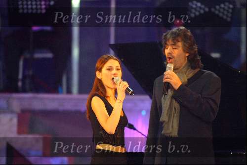 Amsterdam 18 decmber 2001
Opnames voor de oudejaarsloterij van Andrea Bocelli