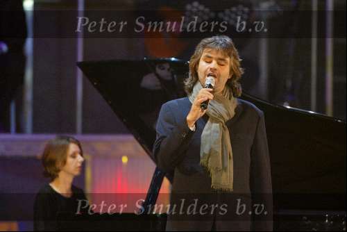 Amsterdam 18 decmber 2001
Opnames voor de oudejaarsloterij van Andrea Bocelli