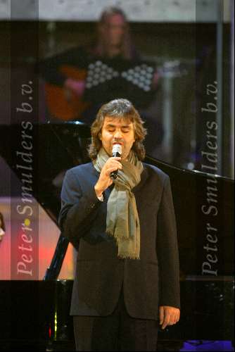 Amsterdam 18 decmber 2001
Opnames voor de oudejaarsloterij van Andrea Bocelli