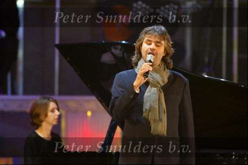 Amsterdam 18 decmber 2001
Opnames van de oudejaarsloterij van de 
Andrea Bocelli