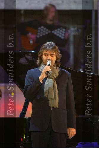 Amsterdam 18 decmber 2001
Opnames van de oudejaarsloterij van de 
Andrea Bocelli