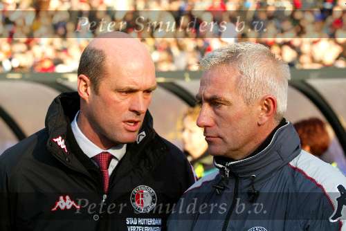 Rotterdam 16 decmber 2001
Feyenoord-PSV 0-0
John Metgod en Bert v Marwijk