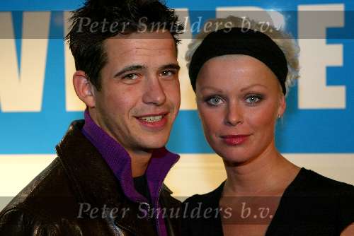 Amsterdam 16 decmber 2001
Uitreiking TV babes award in de Kroon.
Bridget Maasland met vriend
