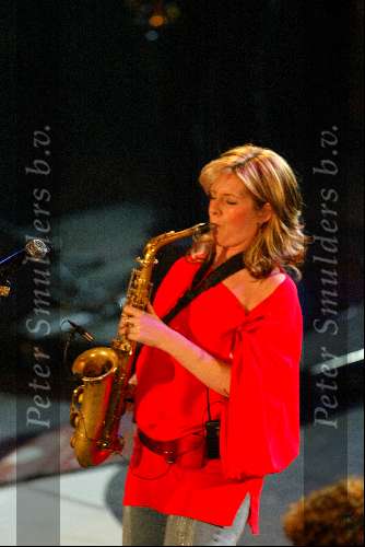 Amsterdam 19 december 2001
Sportman van het jaar verkiezing in de Rai.
Candy Dulfer