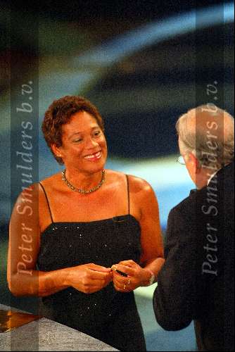 Amsterdam 19 december 2001
Sportman van het jaar verkiezing in de Rai.
Edith Brigitta