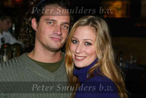 Amsterdam 16 decmber 2001
Uitreiking TV babes award in de Kroon.
Fabienne de Vries met vriend