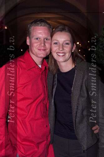 Amsterdam1 december 2000
 Uitreiking boek schoonzoon Hennie Huisman.
Frank en Nikki la croix.