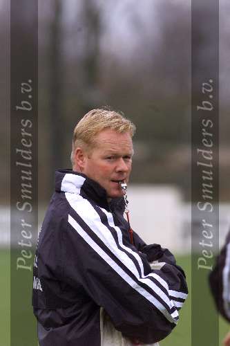 AMSTERDAM 3 december 2001
Ronald Koeman 1e training bij AJAX.