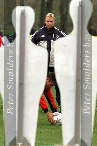 AMSTERDAM 3 december 2001
Ronald Koeman 1e training bij AJAX.