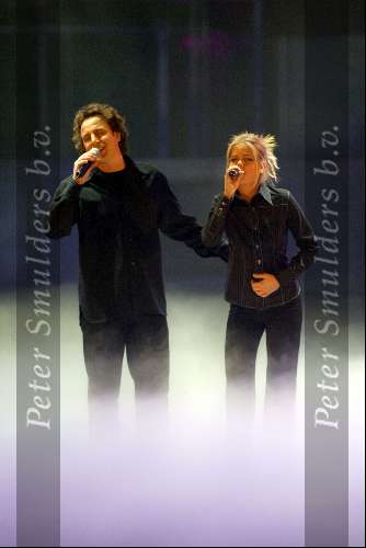 Amsterdam 18 decmber 2001
Opnames van de oudejaarsloterij van de Sita met Marco borsato