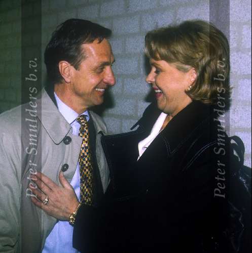 Bartina Koeman met Johan Cruyff