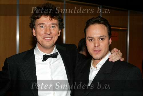 Amsterdam 18 decmber 2001
Opnames van de oudejaarsloterij
Frans Bauer met Mark Klein Essink