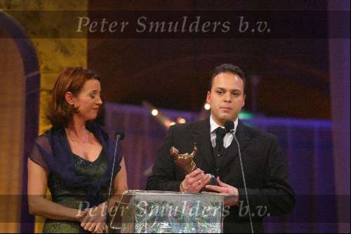 Amsterdam 21 december 2001
Uitreiking van de Rembrandt awards in de beurs van Berlage.
Frans Bauer met Rembrandt