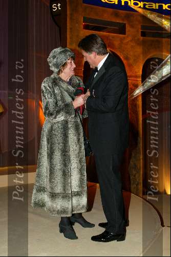 Amsterdam 21 december 2001
Uitreiking van de Rembrandt awards in de beurs van Berlage.
Jeroen Krabbe en Hedy d Ancona