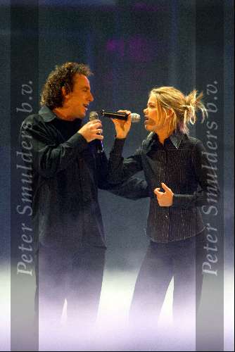 Amsterdam 18 decmber 2001
Opnames van de oudejaarsloterij van de 
Marco Borsato met Sita