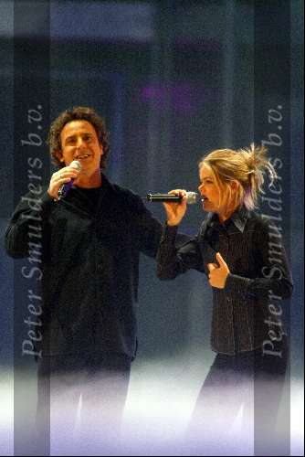 Amsterdam 18 decmber 2001
Opnames van de oudejaarsloterij van de Sita met Marco Borsato