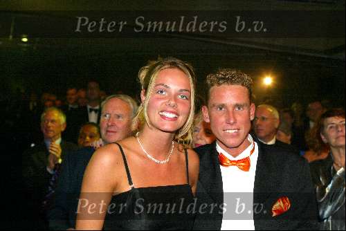 Amsterdam 19 december 2001
Sportman van het jaar verkiezing in de Rai.
Michael Boogerd met vriendin