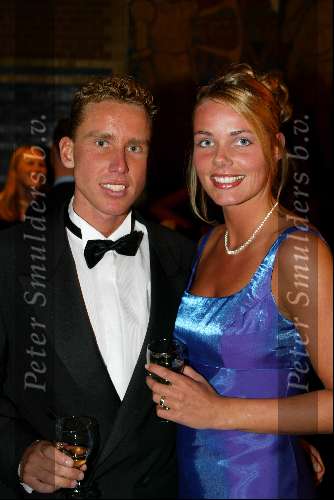 Amsterdam 21 december 2001
Uitreiking van de Rembrandt awards in de beurs van Berlage.
Michael Boogerd met vriendin